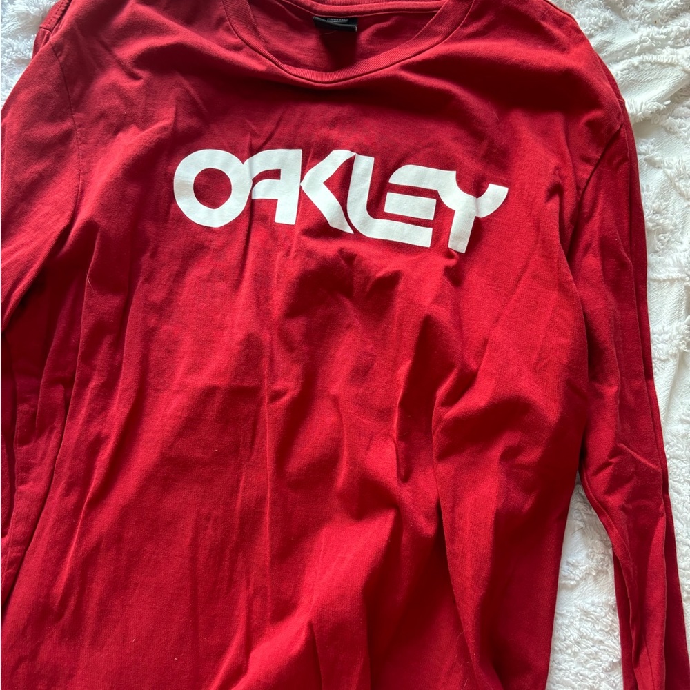 Oakley Red Long Sleeve Shirt